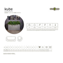 Carica l'immagine nel visualizzatore di Gallery, CASSETTA FIORIERA KUBE EURO3PLAST CM. 80 E 100 IN VARI COLORI